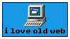 pixel art of a computer. i love old web